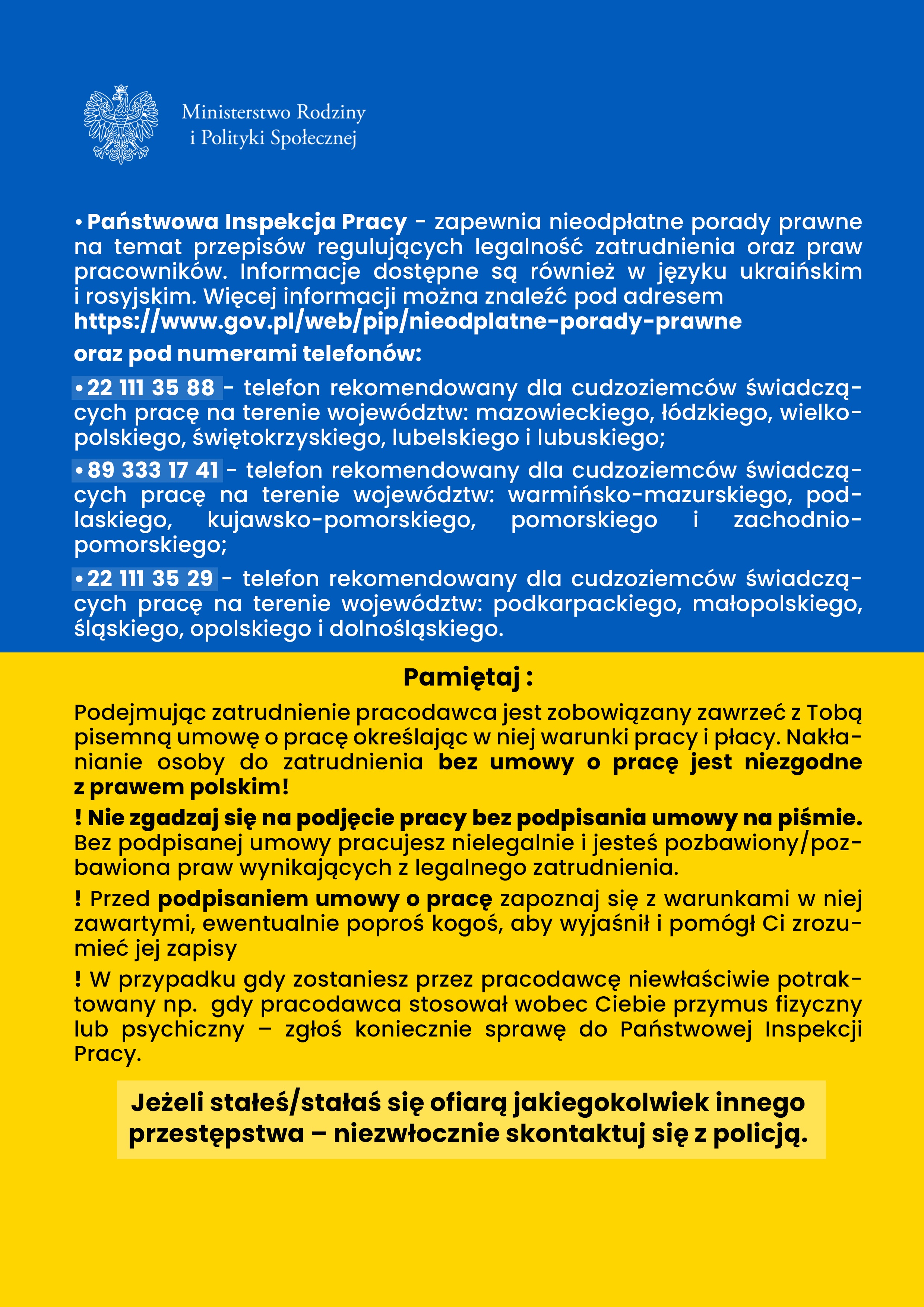Rady dla obywateli Ukrainy zainteresowanych podjęciem pracy w Polsce str.2